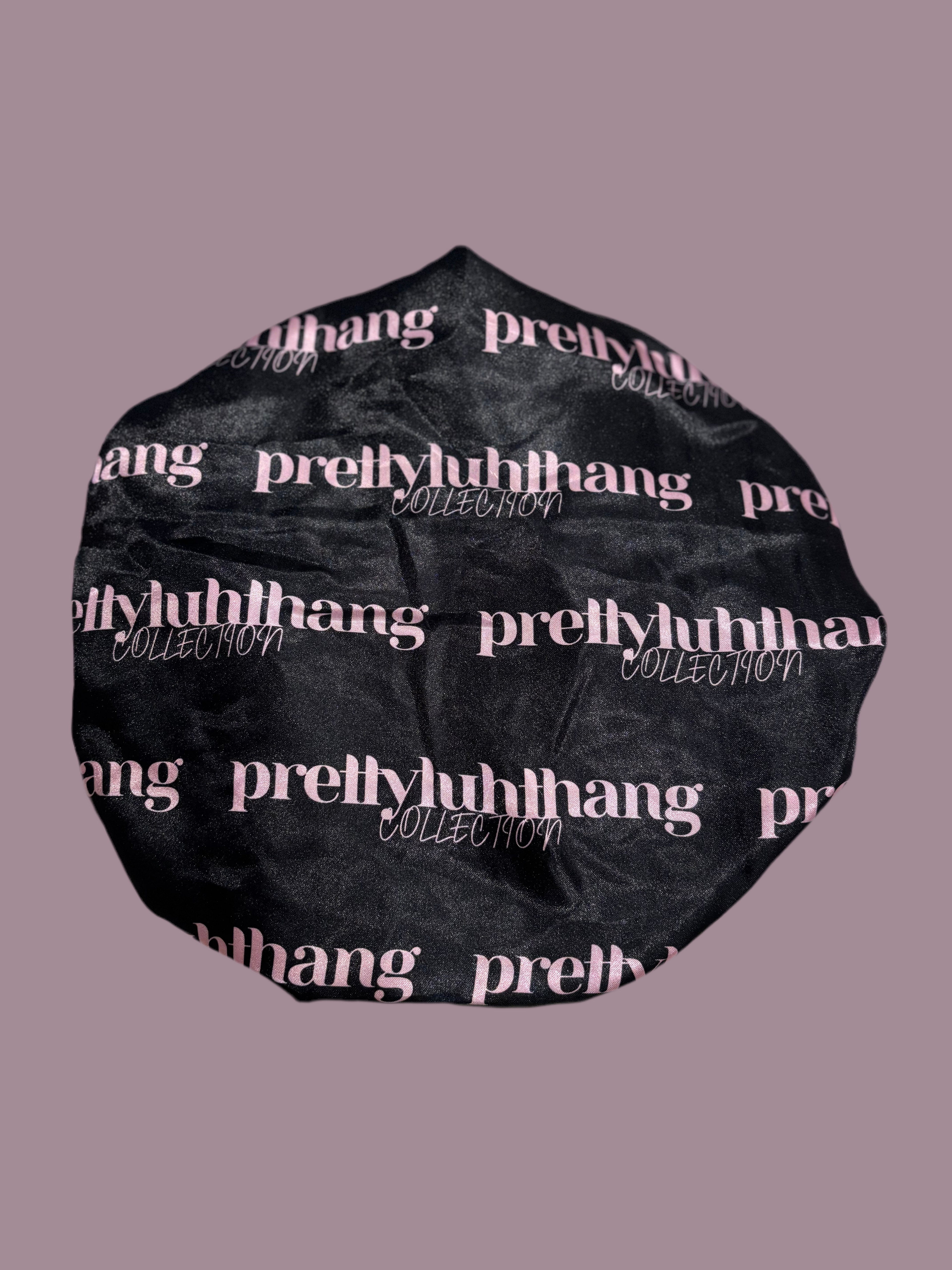 Kids Pink/Black Bonnet