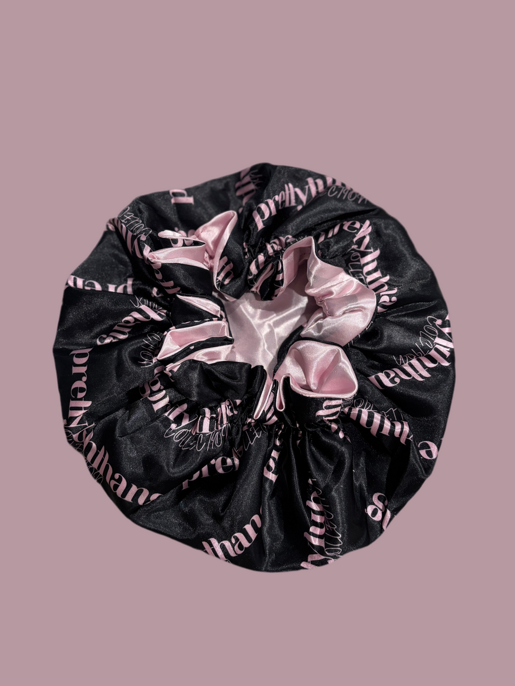Kids Pink/Black Bonnet