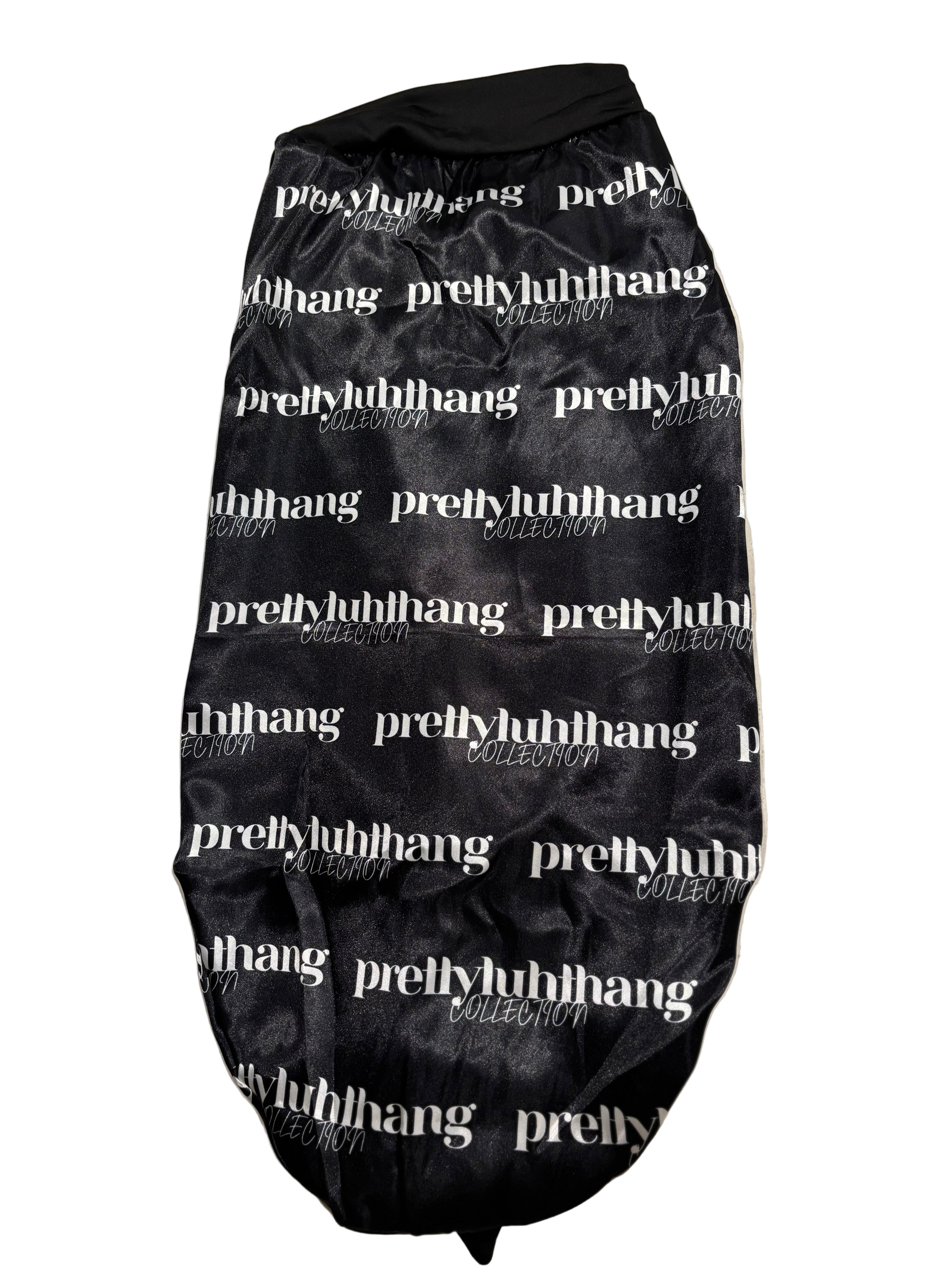 Long black/white bonnet