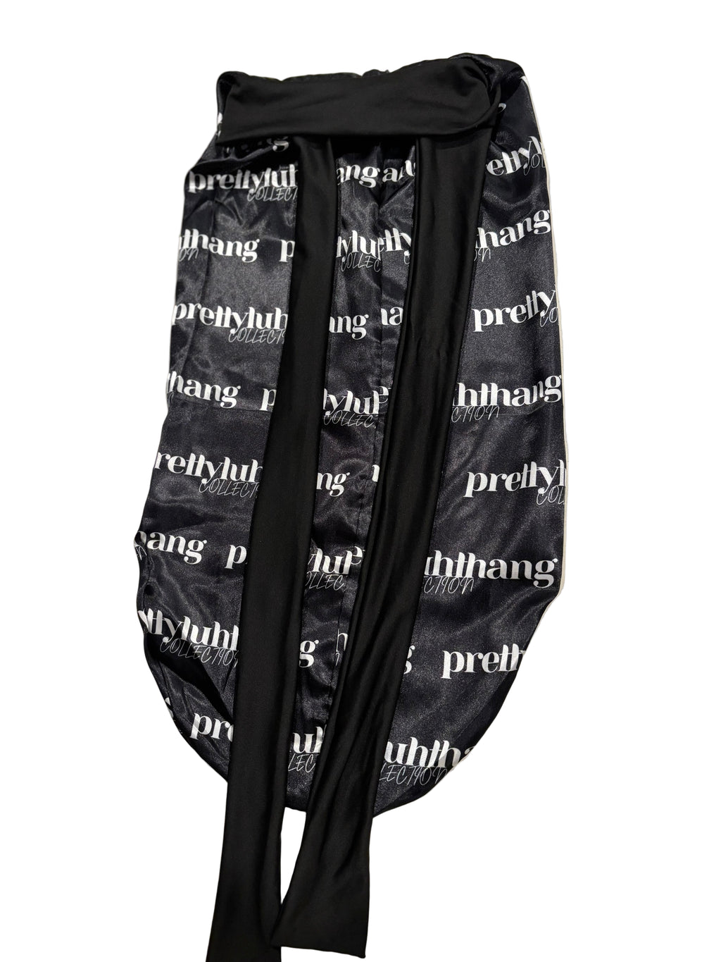 Long black/white bonnet